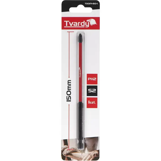 Tvardy Impact bit PH2 - 150mm - S2 staal - Magnetische punt - Versterkte constructie