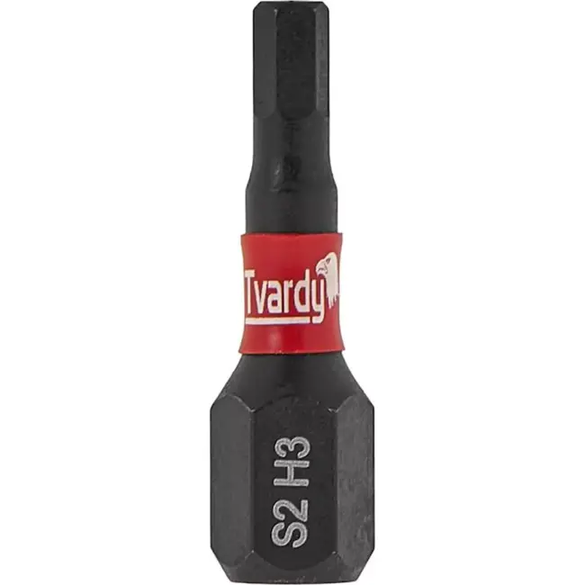 Tvardy Impact bit H3 - S2 staal - 25mm - magnetische tip - set van 2 stuks