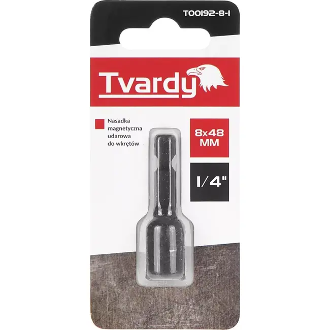 Tvardy Magnetische impact dopsleutel - 8mm x 48mm - Sterke grip - Duurzaam metaal