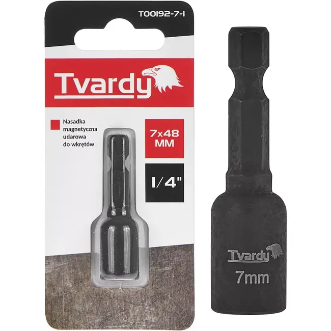 Tvardy Magnetische impact dopschroevendraaier - 7mm x 48mm - Sterke magneet - Duurzaam ontwerp