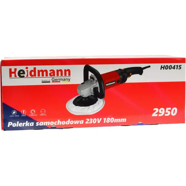 Heidmann Autopoetser - 180mm - 230V - 1300W - Automatische Hoekfunctie