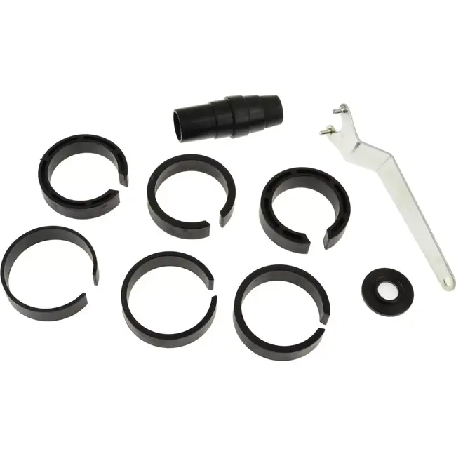 GEKO 180mm stofkap voor slijpmachines - verstelbare diepte - verbeterde zichtbaarheid - lichtgewicht ontwerp