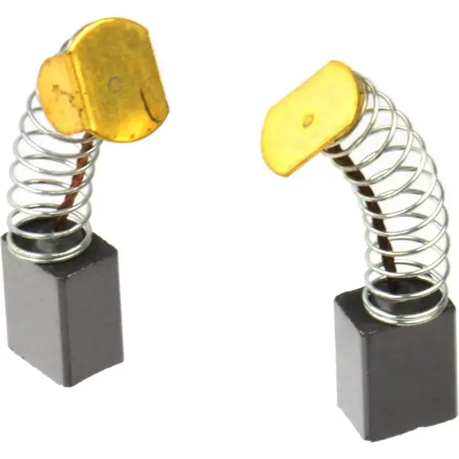 GEKO Set van 10 koolborstels - 6x8x10 mm - Voor haakse slijper - Duurzaam grafiet - Verhoogde slijtvastheid