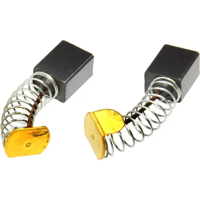 GEKO Set van 10 koolborstels - 6x8x10 mm - Voor haakse slijper - Duurzaam grafiet - Verhoogde slijtvastheid