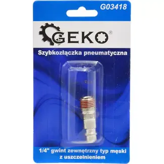 GEKO Snelkoppeling met mannelijke buitendraad 1/4" - Duurzaam en veelzijdig ontwerp