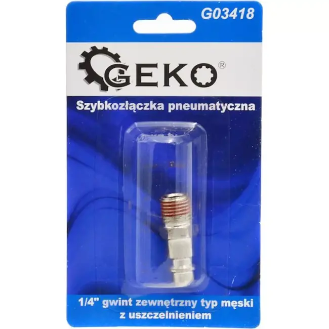 GEKO Snelkoppeling met mannelijke buitendraad 1/4" - Duurzaam en veelzijdig ontwerp