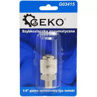 GEKO Vrouwelijke snelkoppeling met buitendraad 1/4" - veelzijdig en duurzaam