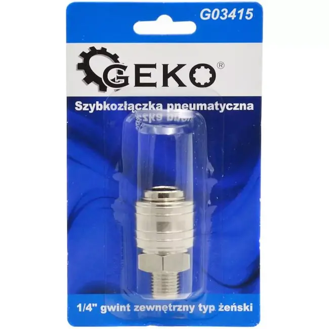 GEKO Vrouwelijke snelkoppeling met buitendraad 1/4" - veelzijdig en duurzaam