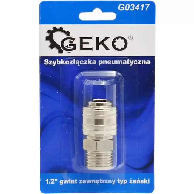 GEKO Snelkoppeling vrouwelijk 1/2" - Messing - Corrosiebestendig