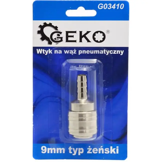 GEKO Snelkoppeling 9mm - Eenvoudige Installatie - Duurzaam Messing - Hoge Drukbestendigheid