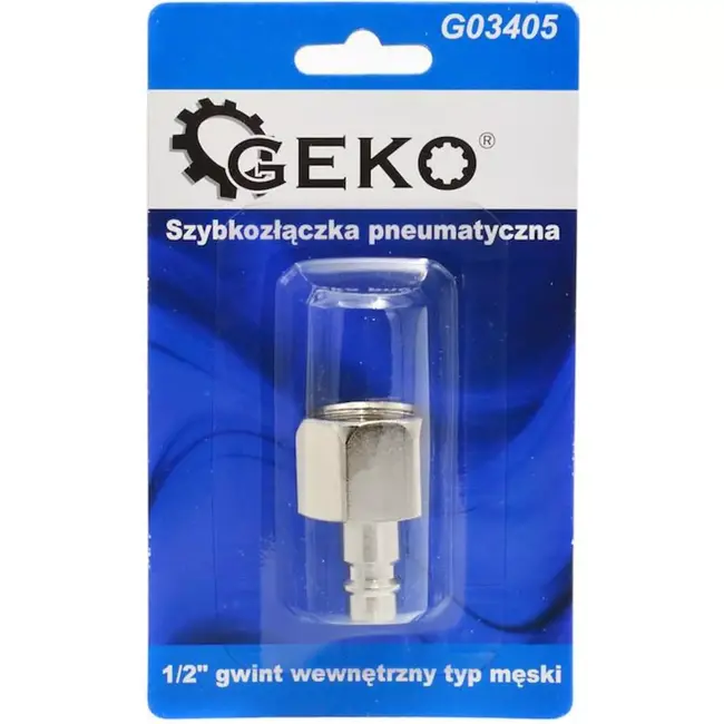 GEKO Male plug - interne draad 1/2" - roestvrij staal - duurzaam en corrosiebestendig