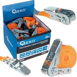 GEKO Rateltrekband 25mm x 4m - 1600kg - 20 stuks