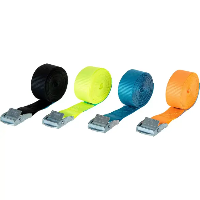 GEKO Cambuckle spanband - 25mm x 4m - 500kg draagkracht - 16 stuks