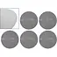 GEKO Abrasieve schuurschijven 225mm - P150 korrel - Klittenband bevestiging - Set van 5 stuks