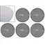 GEKO Klittenband schuurgaas 225mm P180 - Stofvrij schuren - Set van 5 stuks