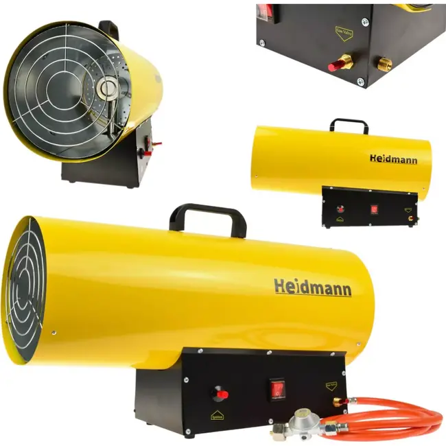 Heidmann Gasverwarmer - 65KW - Efficiënt en Robuust - Geschikt voor Grote Ruimtes