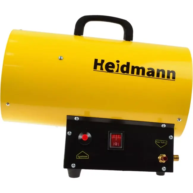 Heidmann Gasverwarmer - 20 kW - Draagbaar - Voor Werkruimtes - 230V/50Hz