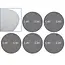 GEKO Klittenband schuurgaas 225 mm P80 - Set van 5 stuks - Efficiënt voor gipspleister