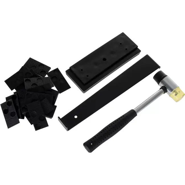 GEKO 23-delige vloerinstallatieset - Inclusief hamer en aanslagblok - Geschikt voor 7-15 mm laminaat en hout