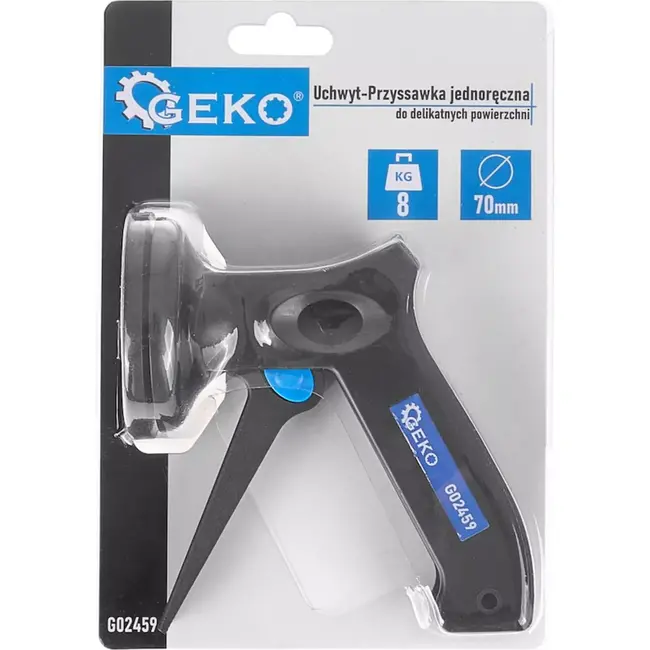 GEKO Mini zuignap - Eenhandig gebruik - 70 mm - 8 kg draagkracht