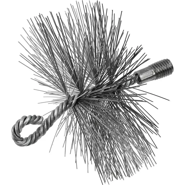 GEKO Ronde schoorsteenborstel - 120mm - Spiraalvormig staal - Efficiënte reiniging