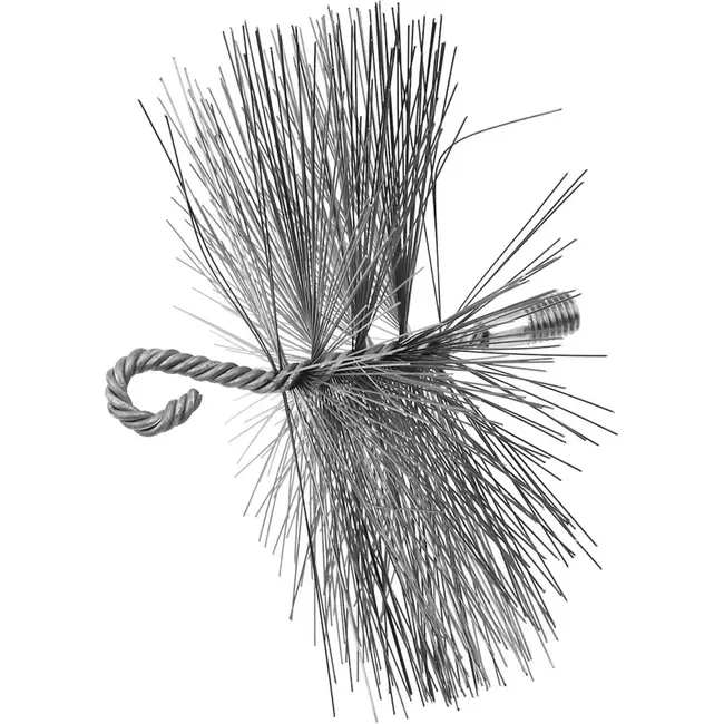 GEKO Ronde schoorsteenborstel - Staal - 175mm - Duurzaam en efficiënt