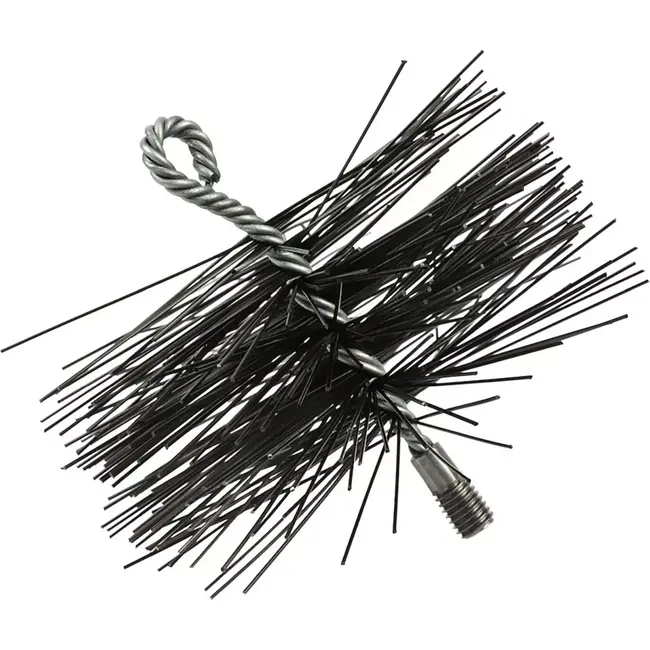 GEKO Ronde draad schoorsteenborstel - PVC - 150mm - Efficiënt reinigen