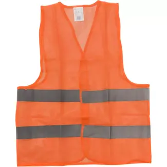 GEKO Reflecterend veiligheidsvest - oranje - maat L - basisontwerp