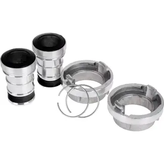 GEKO Adaptor voor brandweerslang - 2 inch - Aluminium - Lichtgewicht - Corrosiebestendig - 2 stuks