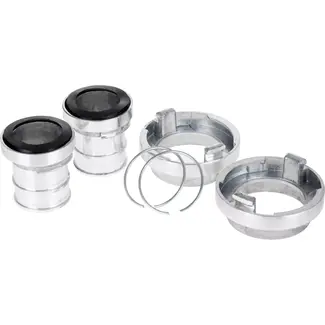 GEKO Adaptor voor brandweerslang - 52 mm - Aluminium - Lichtgewicht - 400g - Set van 2