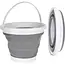 GEKO Opvouwbare siliconen emmer - 10L - Ruimtebesparend - Duurzaam - Voor thuis en outdoor gebruik