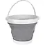 GEKO Opvouwbare siliconen emmer - 10L - Ruimtebesparend - Duurzaam - Voor thuis en outdoor gebruik