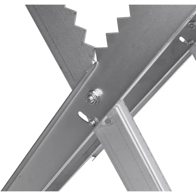 GEKO Zaagbok - Stalen Frame - 150 kg Draagvermogen - Verstelbare Hoogte - Opvouwbaar