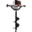 Heidmann Benzine grondboor - 5.2 PK motor - 25 cm boor - Geschikt voor tuin- en bouwprojecten