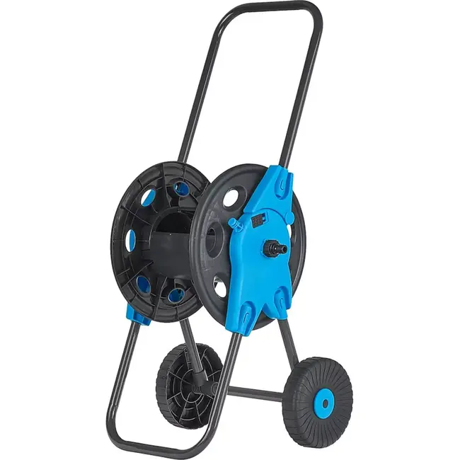 GEKO Tuinhaspelwagen - Opvouwbare handgreep - 45m capaciteit - Duurzame wielen - Lichtgewicht kunststof