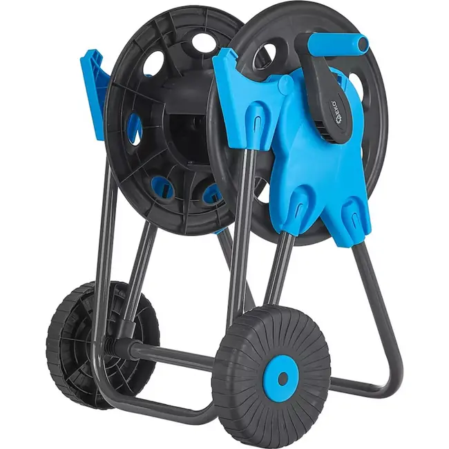 GEKO Tuinhaspelwagen - Opvouwbare handgreep - 45m capaciteit - Duurzame wielen - Lichtgewicht kunststof
