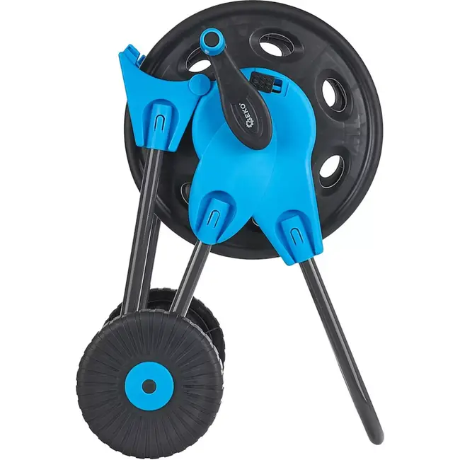 GEKO Tuinhaspelwagen - Opvouwbare handgreep - 45m capaciteit - Duurzame wielen - Lichtgewicht kunststof