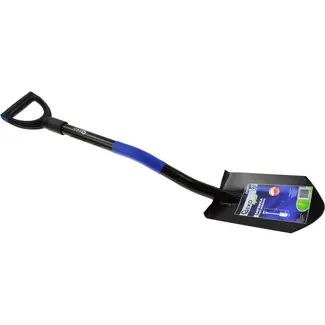 GEKO Stalen schop met ergonomische D-greep - Duurzaam en roestbestendig - 80 cm - Zwart