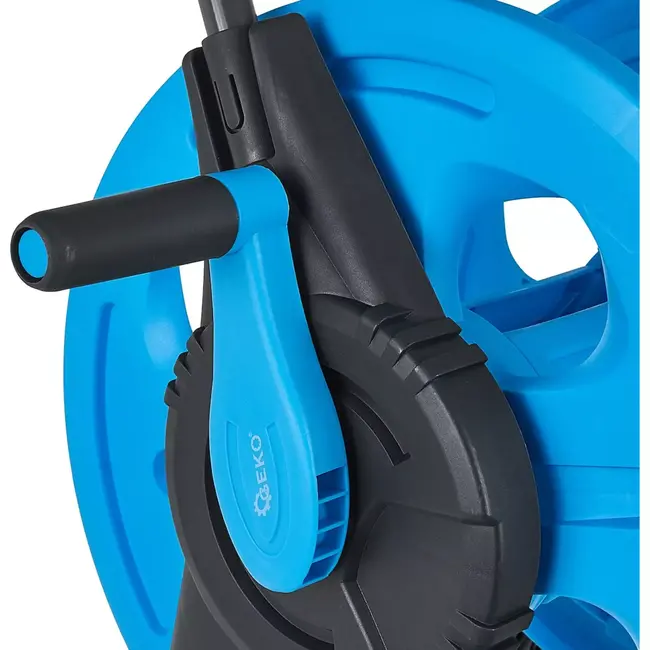 GEKO Tuinhaspelwagen - 60m Capaciteit - Ergonomisch & Duurzaam - Met Slanggeleider