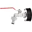 GEKO IBC set - S60x6 adapter - 1/2'' kraan - 3/4'' buitendraad - Slangkoppeling