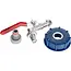 GEKO IBC container set - S60x6 adapter - 1/2'' kraan - 3/4'' buitendraad - snelle koppeling - robuust ontwerp