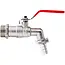 GEKO IBC tapset - 3/4'' metalen kraan - GZ 1'' draad - Ergonomische hendel - Tuin en IBC tanks