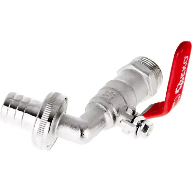 GEKO IBC set - 3/4'' tap met externe draad en slanguitgang - duurzaam en eenvoudig te installeren