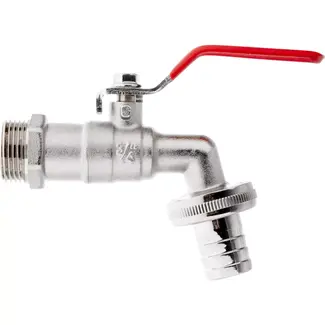 GEKO IBC set - 3/4'' tap met externe draad en slanguitgang - duurzaam en eenvoudig te installeren