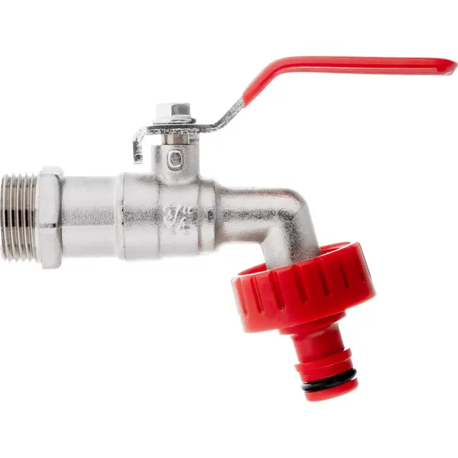 GEKO IBC tapset - 3/4" robuuste kraan - snelle koppeling - universele aansluiting