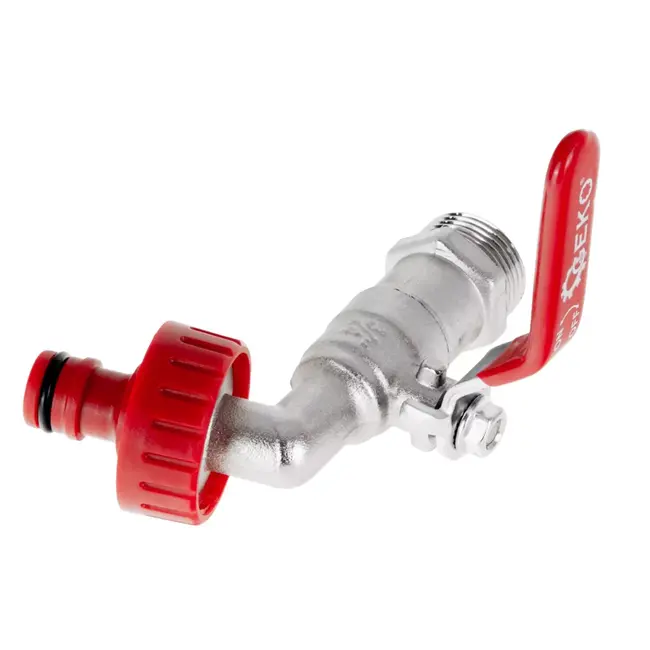 GEKO IBC tapset - 3/4" robuuste kraan - snelle koppeling - universele aansluiting