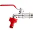 GEKO IBC tapset - 1/2" kraan - 3/4" draad - snelle slangverbinding - duurzaam metaal