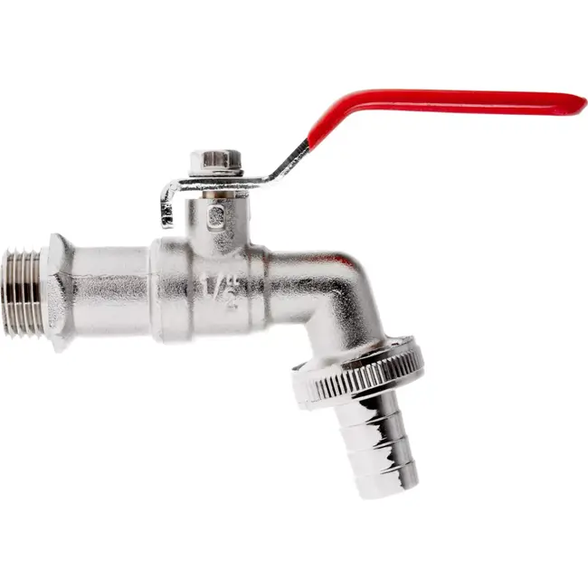 GEKO IBC tapset - duurzame metalen kraan - standaard 3/4" aansluiting - 1/2" slangverbinding