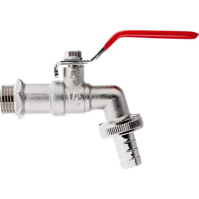 GEKO IBC tapset - duurzame metalen kraan - standaard 3/4" aansluiting - 1/2" slangverbinding