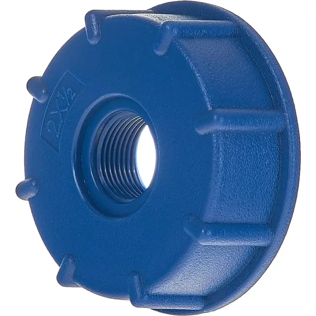 GEKO IBC adapter - S60x6 aansluiting - 1/2" vrouwelijke schroefdraad - Duurzaam kunststof - Lekvrije verbinding